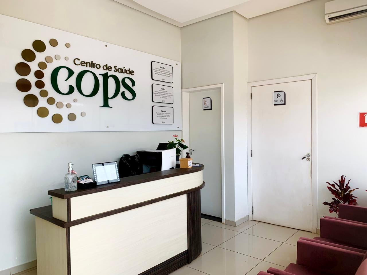 Espaço de atendimento da COPS, Centro de Saúde em Cacoal